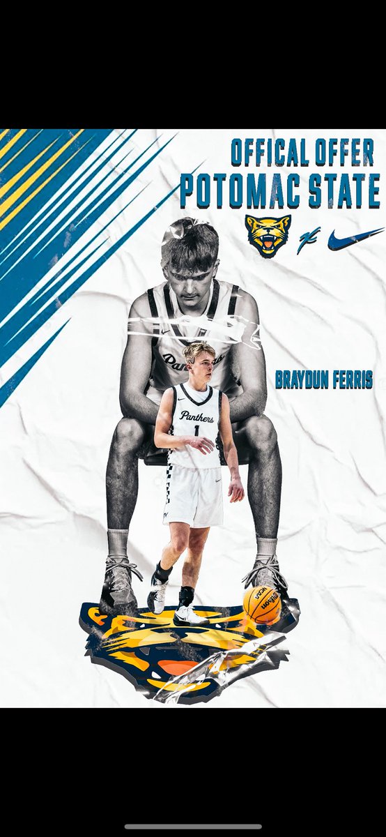 ferris_braydun's tweet photo. Blessed to receive my third offer from Potomac state https://t.co/1bxMH0AG7l
