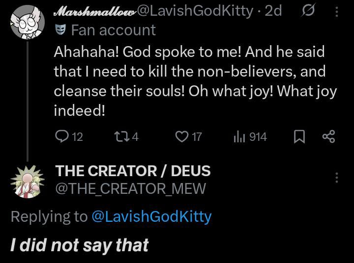 Mewgenics twt OOC tweet media