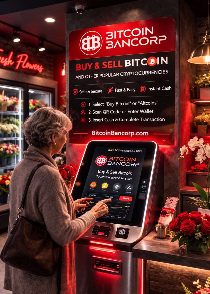 BCBC_stock's tweet image. Bitcoin Bancorp OTC: $BCBC 

With fast transactions, clear instructions, and a user-friendly interface, digital currency is now as easy as picking up a bouquet. 🌹
Innovation meets everyday convenience.

#BitcoinATM #CryptoMadeEasy #DigitalCurrency #BitcoinBancorp #CryptoAccess
