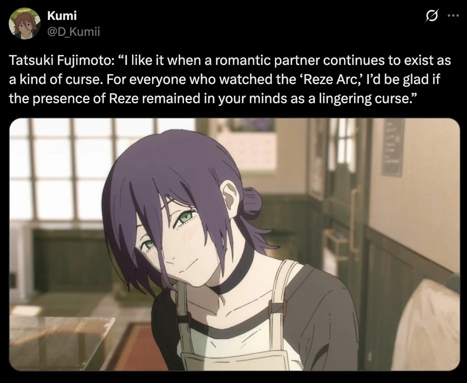 Emeraldfireball's tweet photo. well she certainly isn't a curse in Denji's mind anymore https://t.co/IW2uLksKF9