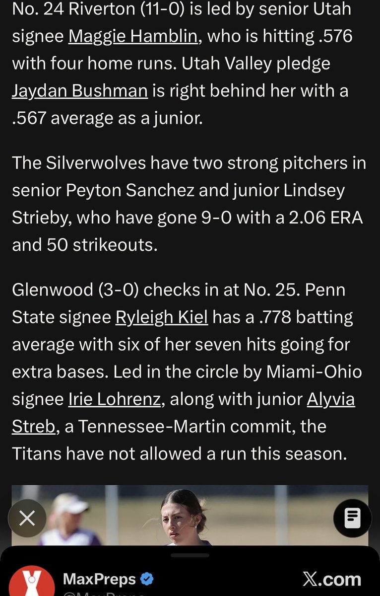 Channel1450com's tweet photo. Look who cracked the top 25 👀

@BCSD5_Athletics https://t.co/xvsDL1XMou