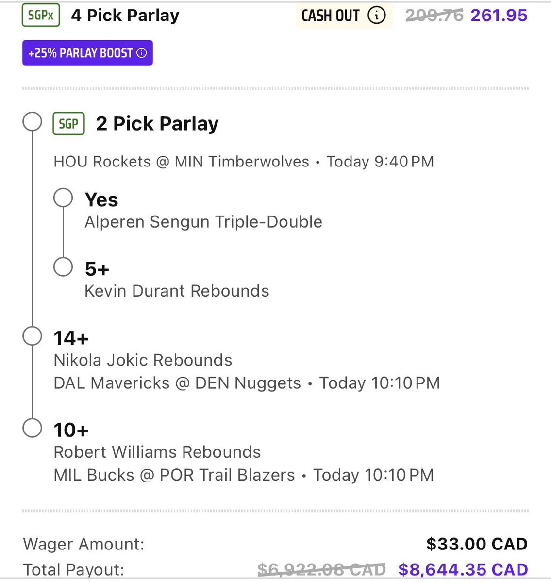 JustinBetsProps tweet media