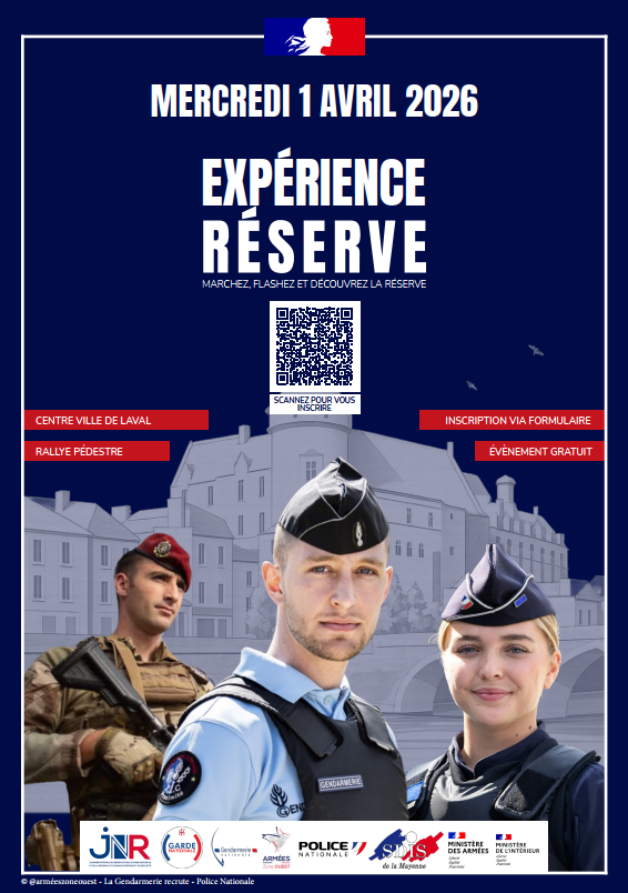 Image de Préfète de la Mayenne - #Engagement #Citoyenneté

🚶‍♂️🇫🇷 À Laval : un rallye pédestre pour rencontrer les réservistes❗️

