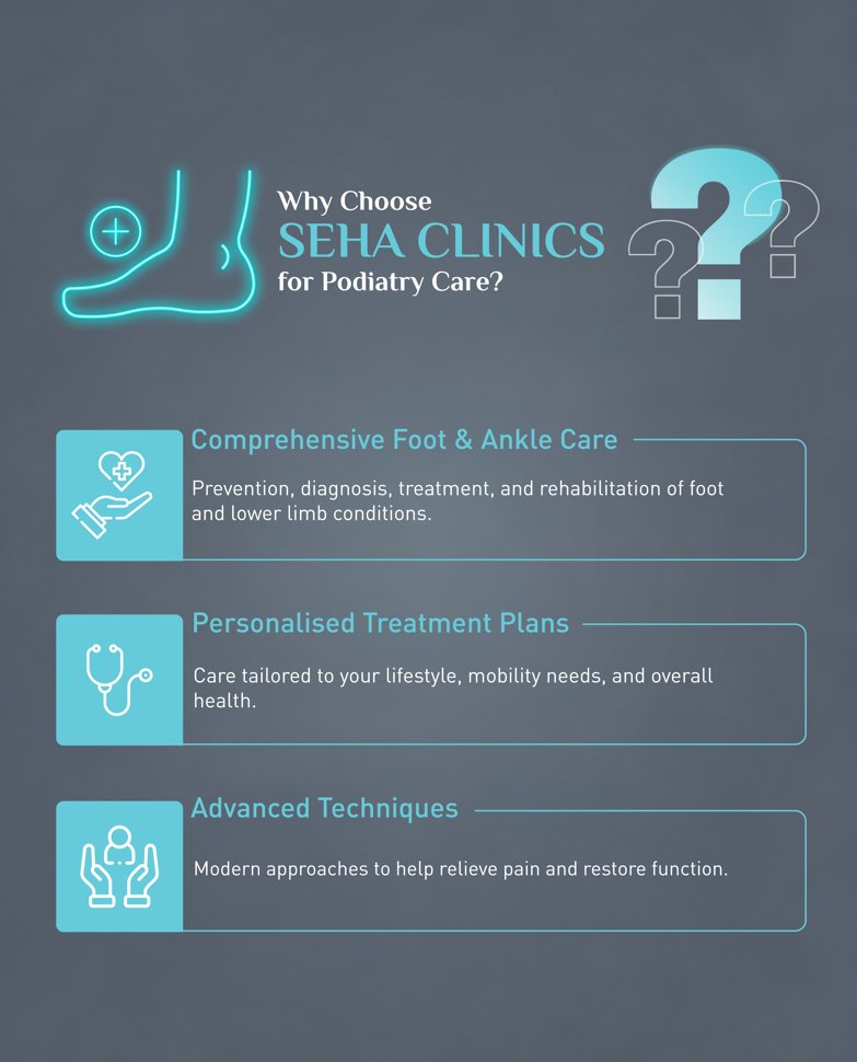 sehaclinics_ae's tweet image. Expert podiatry care at SEHA CLINICS, supporting foot health, mobility, and long-term wellbeing. 

Call 800450.​

#SEHACLINICS #Podiatry