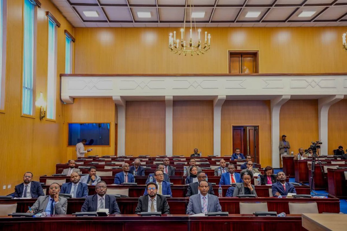 MFAEthiopia's tweet photo. Minister of Foreign Affairs, Gedion Timothewos, presented the six-month performance report of the Ministry and its affiliated institutions for the 2018 Ethiopian Fiscal Year to the Foreign Relations and Peace Affairs Standing Committee of the House of People's Representatives (HPR) earlier today.

Read more: https://t.co/AKSnD3Lv1s