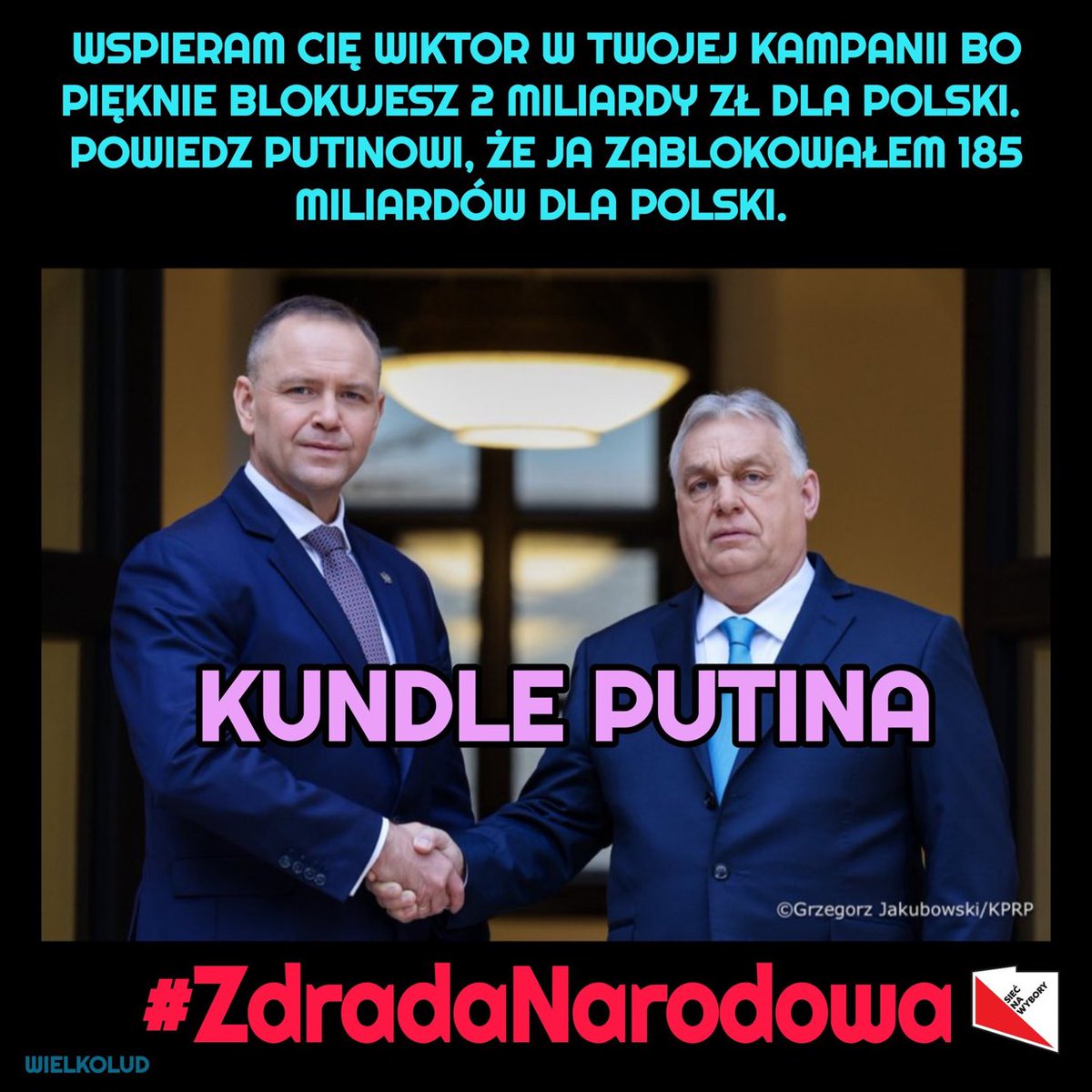 Karol Viktor dwa bratanki,
I do snusa i Rosjanki 🇷🇺 
obaj zuchy, obaj żwawi,  
Putin im pobłogosławi‼️
