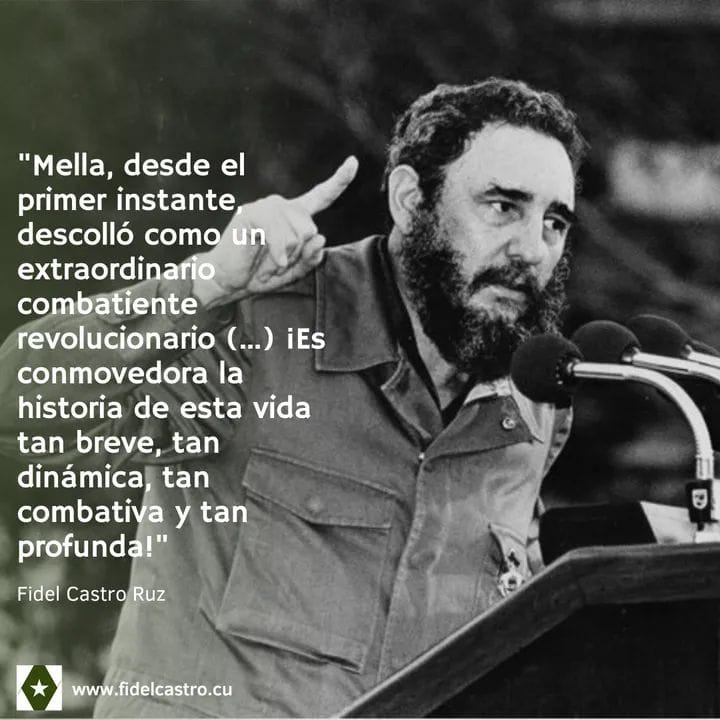 MariaVi10780926's tweet image. #FidelCastro sobre Mella " Es conmovedora la historia de esta vida tan breve, tan dinámica, tan combativa y tan profunda!"
#Tenemos