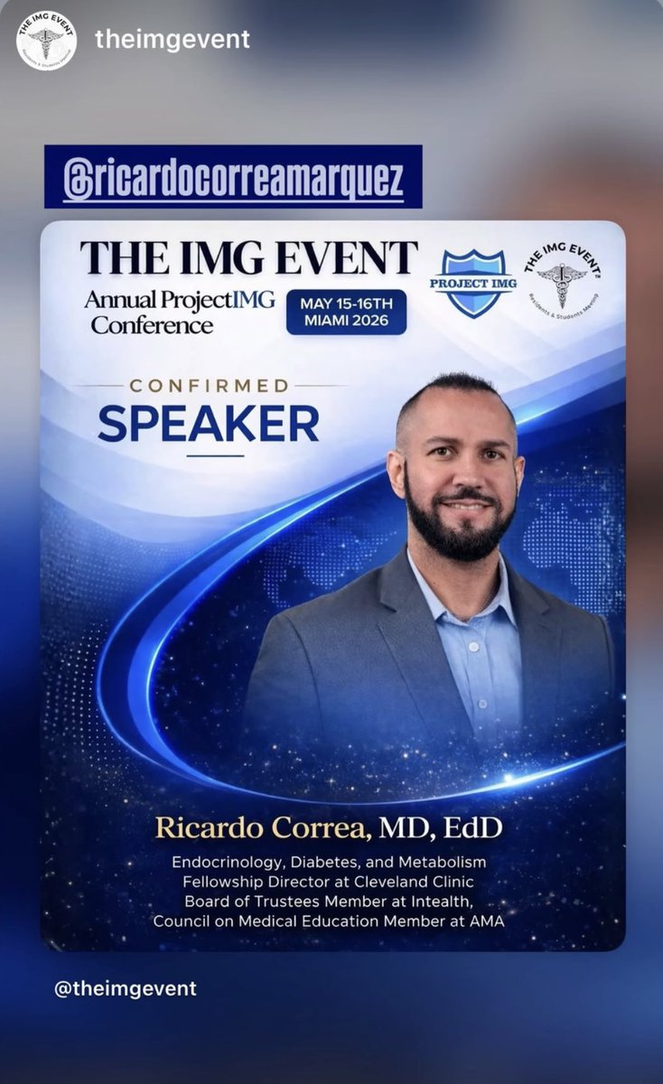 Ricardo Correa MD, EdD, FACP, FACE, FAPCR, FACMQ tweet media