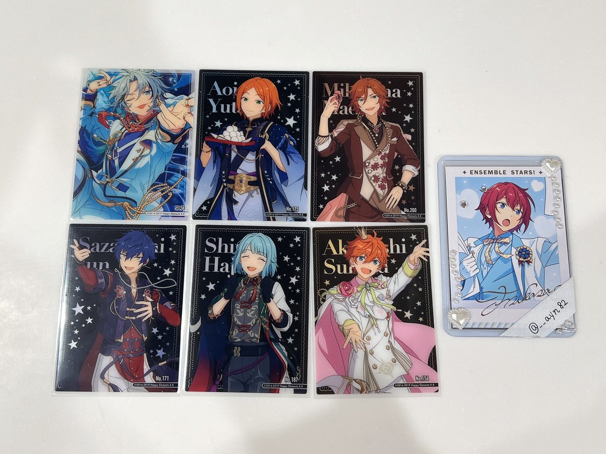 __ayn82's tweet photo. 【交換】 あんさんぶるスターズ あんスタ クリアカード クリカ

譲￤SP維吹、Nゆうた、斑、ジュン、創、スバル

求￤SP司、N司

SP1:N複数(当方)可能です
27日池袋手渡し、SP含む場合のみ郵送可能

お気軽にお声掛けください◎ https://t.co/i7VmdFQIzA