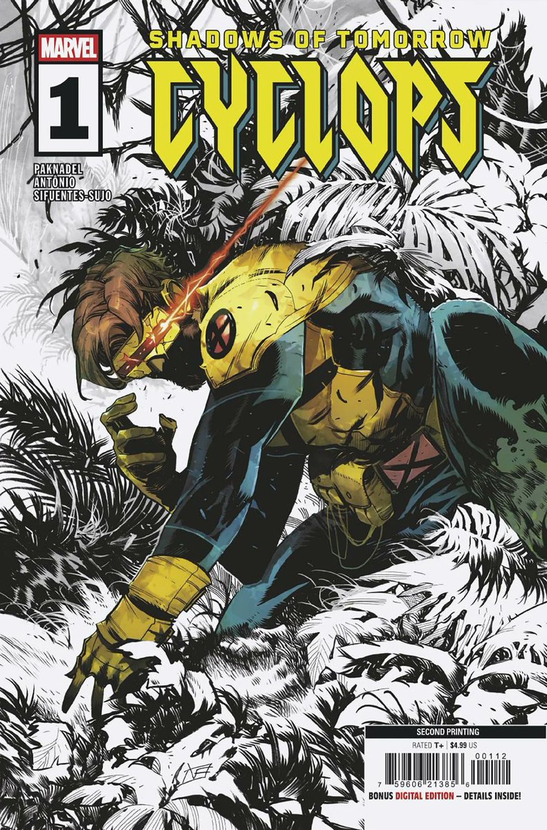 It's my understanding that the second print of CYCLOPS #1 drops today if you missed the sold out first run. That <a href="/FredVice_Art/">Federico Vicentini</a> figure pops beautifully against a black and white background.