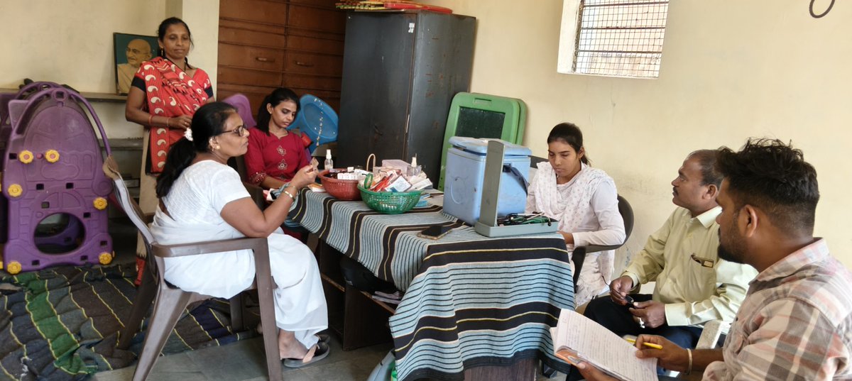 Today's morning and, amurtpan abhiyan visit nd mo Shree,FHS Shree cross checked at rasapur Mamta session.AAM sompur phc-satarda block -malpur