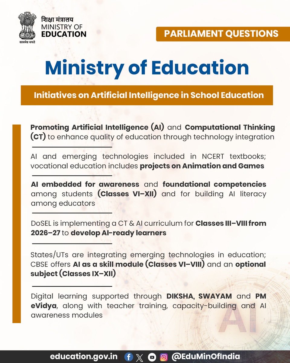 Ministry of Education tweet media