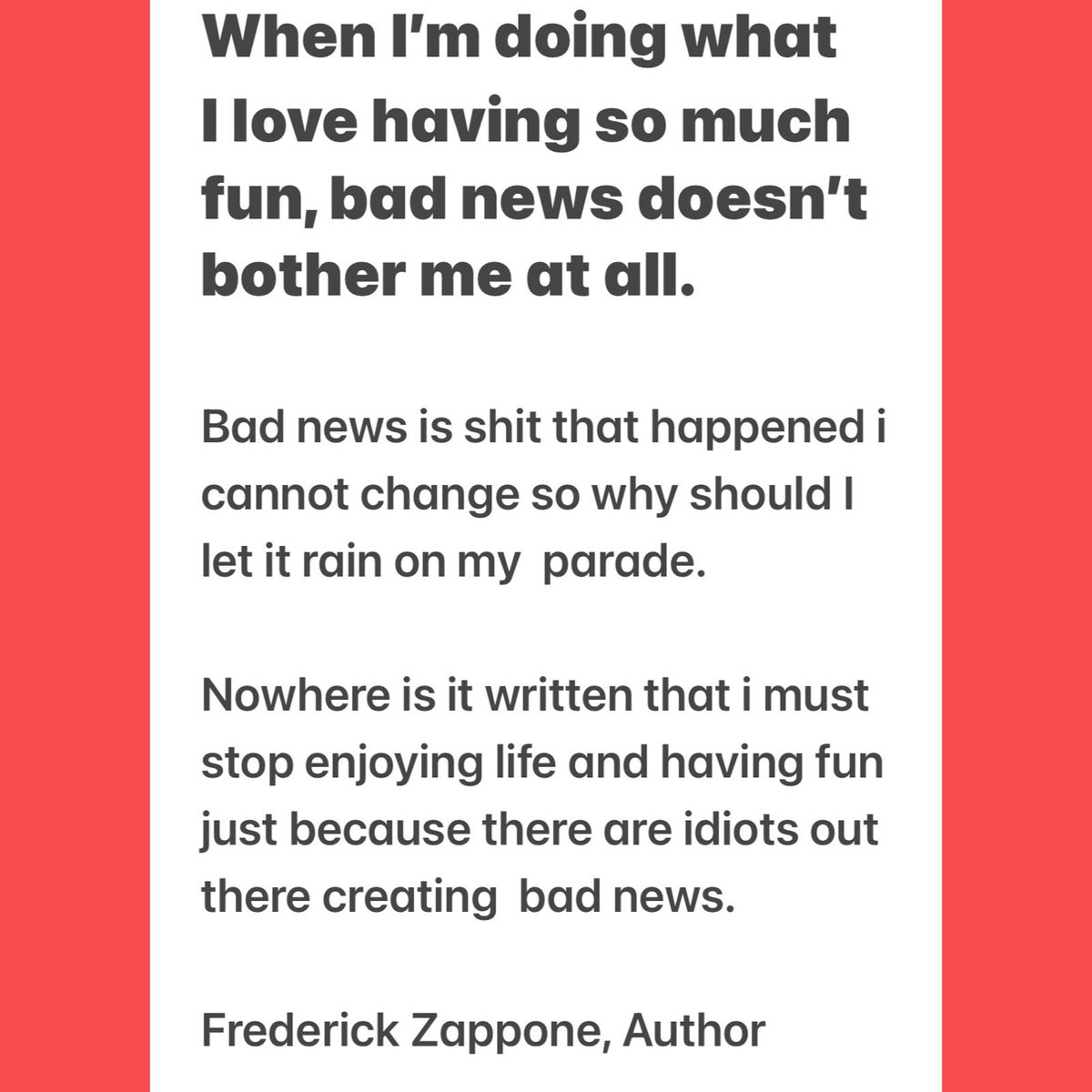 Frederick Zappone, Author tweet media