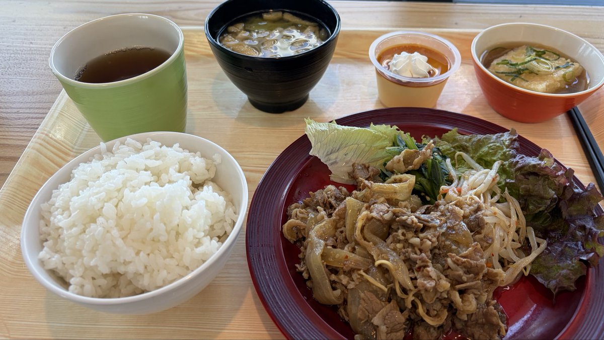runrun502017's tweet photo. こちらの食堂に来てみました。遠くにこん盛り見える森のかたまりは聖武天皇陵と光明皇后陵。一緒にランチしましたーなーんちゃって〜 https://t.co/lOHeIbLHBU
