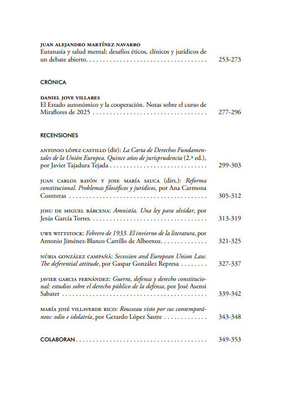 cepcgob's tweet photo. y recensiones de libros, entre otras, de @JosudeMiguel1 y @UweWittstock y a cargo de @GasparRepresa
Sumario completo (2/4) https://t.co/4L3Np5QV6x
