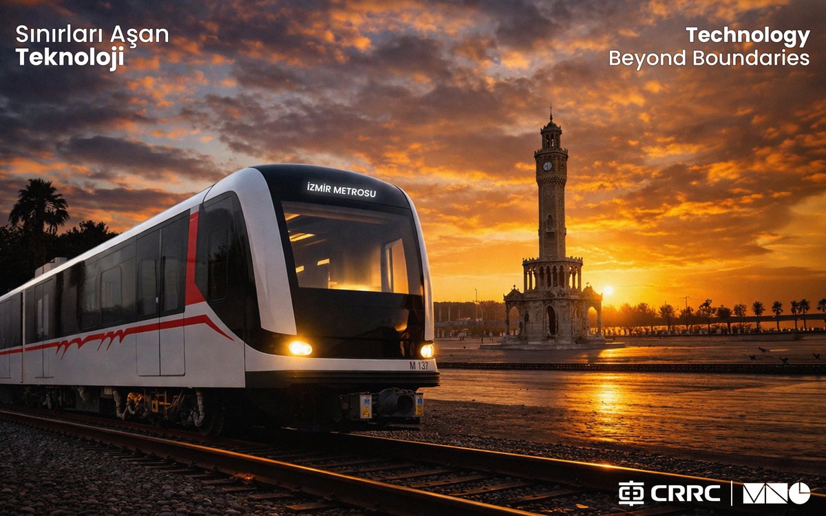 İzmir’in kalbinde, geleceğin ulaşım teknolojileriyle tanışın. Sınırları aşan çözümlerle şehirleri birbirine bağlıyoruz. Meet the future of mobility in the heart of Izmir. Connecting cities with technology beyond boundaries.

#CRRC #CRRCMNG #İzmirMetrosu #RaylıSistemler