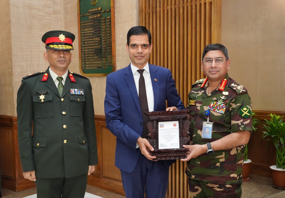 Courtesy Call on with Chief of Army Staff by Ambassador of Nepal to ...