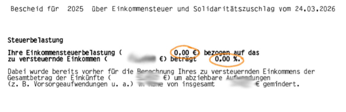 TomBert21mbtc's tweet photo. #GM, #Plebs 'n #Frens! 👋🤩

Darf ich kurz meine Freude mit euch teilen: 
Es folgt der wohl geilste Passus, den ich JE in einem (meinem) Steuerbescheid lesen durfte 👇👀
#SteuernSindRaub 🟨⬛🐍
#Steueroptimierung
#StudyBitcoin 📖🟠 https://t.co/Ox5mgfwRKw