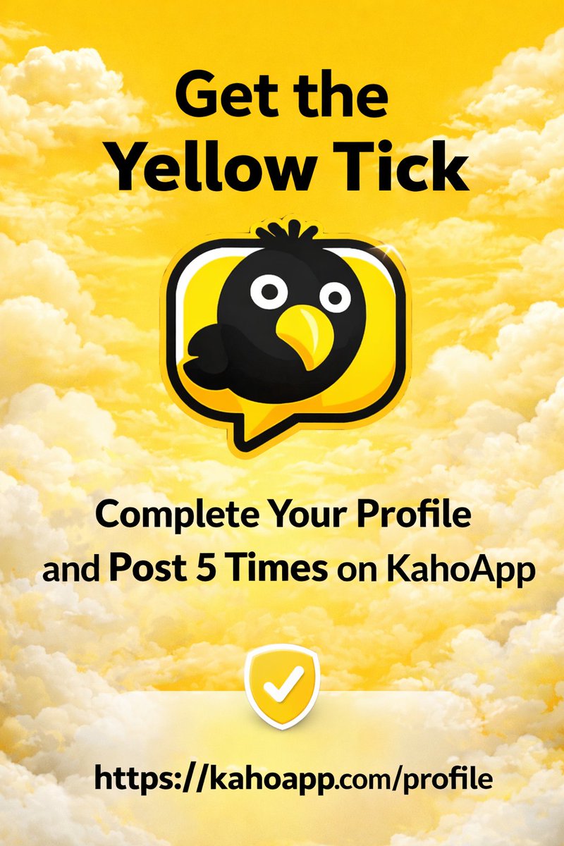 kahoapp's tweet photo. 🔥 Yellow Tick पाना है? अभी शुरू करें!

अपनी प्रोफाइल पूरी करें ✔️
और कम से कम 5 पोस्ट डालें 📸✍️
फिर पाएँ KahoApp का Yellow Tick 💛

👉 अभी प्रोफाइल अपडेट करें: https://t.co/WEjmVrQ28H

🚀 आज ही एक्टिव बनो, अपनी पहचान बनाओ! https://t.co/ncsZSXSxoP