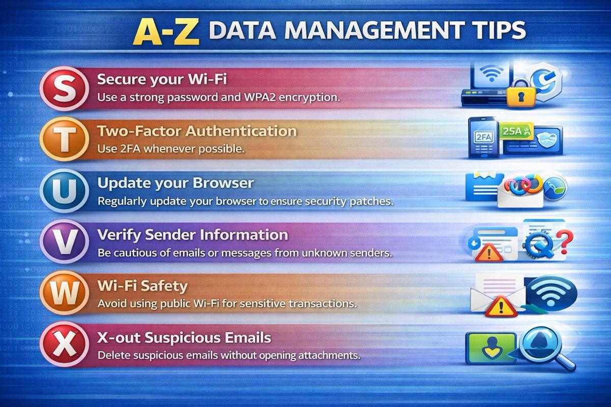 Track Your Data Post: 

S-X Data management tips
💡 For a better Quality of Experience (QoE)
#QoE #DataTips #ConsumersNCC #DataDepletion