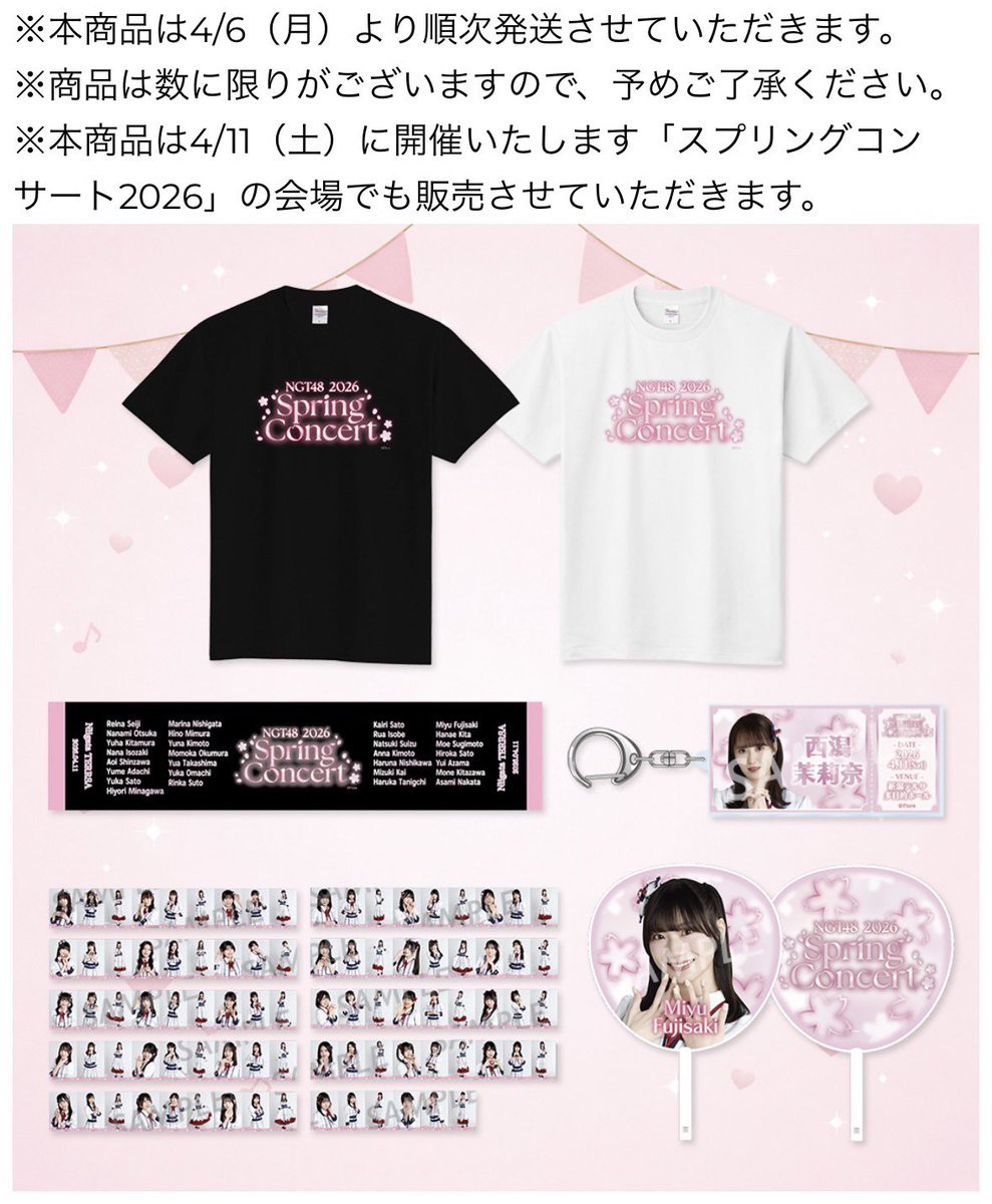 ⭐️コンサートグッズ⭐️ グッズストアにて、#NGT48スプリング