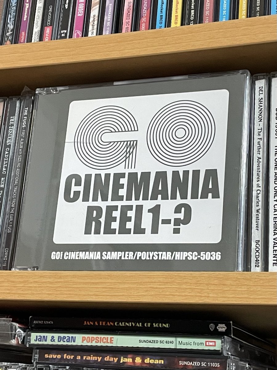 GKuniii's tweet image. 夜CD💿（爆音🎧）
『GO！CINEMANIA SAMPLER』
POLYSTAR/HIPSC-5036

GO! CINEMANIAシリーズのより抜きプロモ盤
#CD #60s #70s #GS