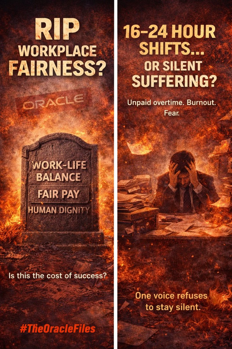 sridhar_merugu's tweet image. Check out my latest article: #TheOracleFiles #CorporateExposed #LabourJustice #EmployeeRights #InsideTheCompany #WhatTheyDontWantYouToSee #WorkplaceTruths #StandForWorkers #Corpor linkedin.com/pulse/theoracl… via @LinkedIn
