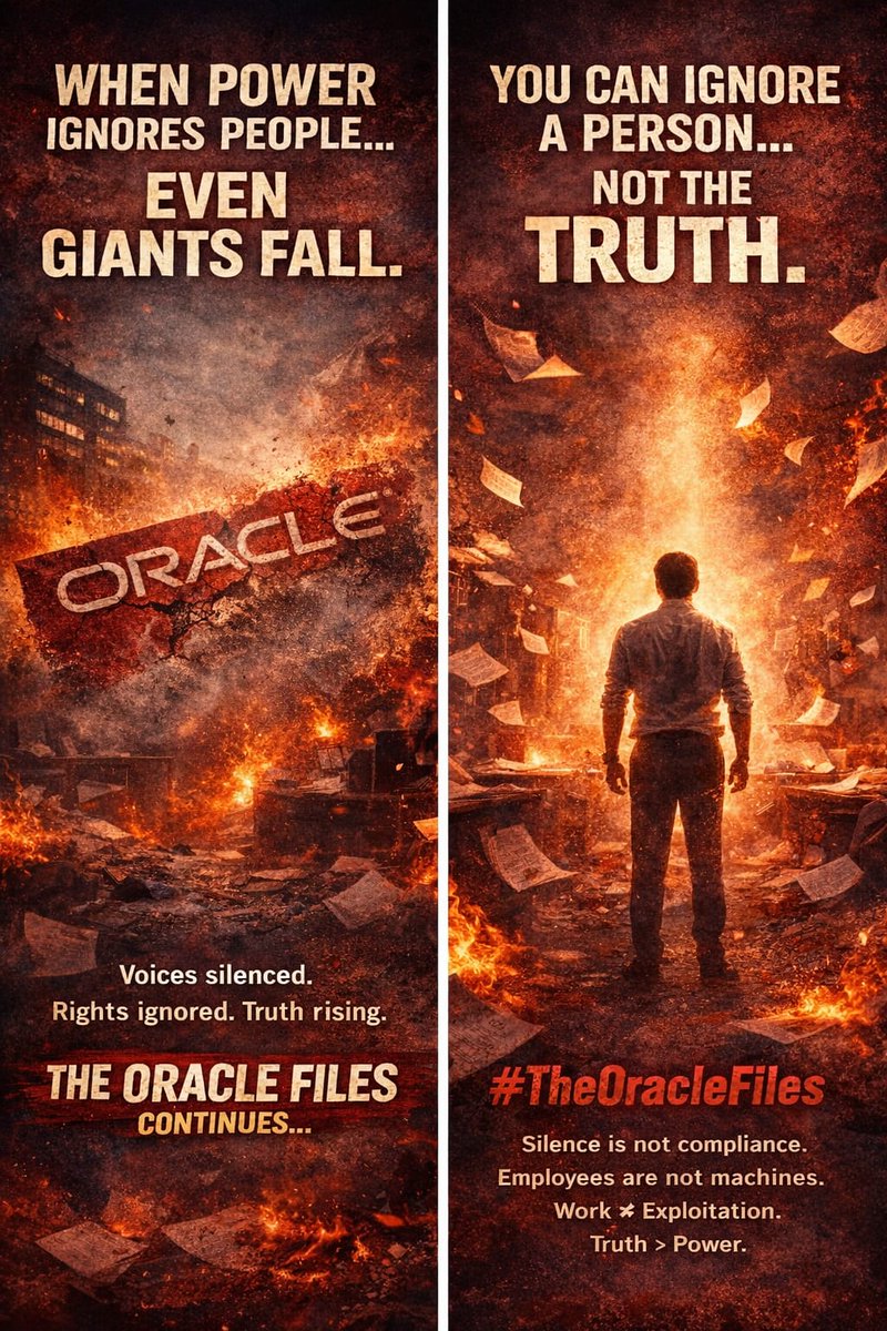 sridhar_merugu's tweet image. Check out my latest article: #TheOracleFiles #CorporateExposed #LabourJustice #EmployeeRights #InsideTheCompany #WhatTheyDontWantYouToSee #WorkplaceTruths #StandForWorkers #Corpor linkedin.com/pulse/theoracl… via @LinkedIn