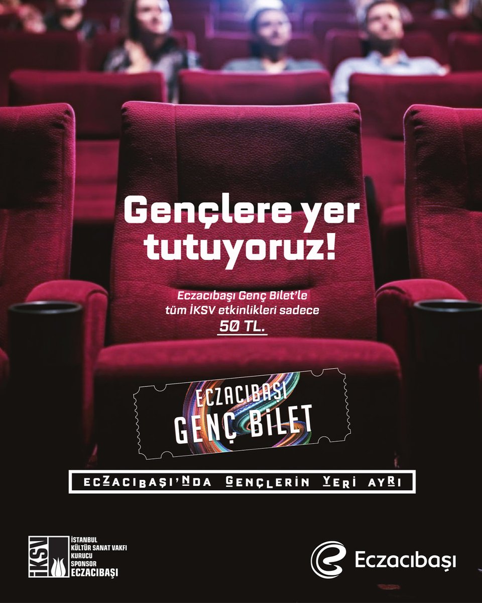Tüm İKSV etkinliklerinde olduğu gibi, 45. İstanbul Film Festivali’nde de Eczacıbaşı Genç Bilet ile gençlere yer tutuyoruz. 

9–19 Nisan tarihleri arasında, 127 uzun metrajlı ve 13 kısa filmden oluşan programıyla festival; Türkiye’den ve dünyadan ödüllü yapımları, özel