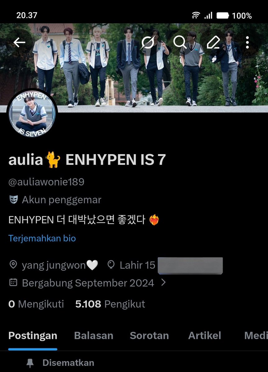 aulia🐈 ENHYPEN IS 7 tweet media