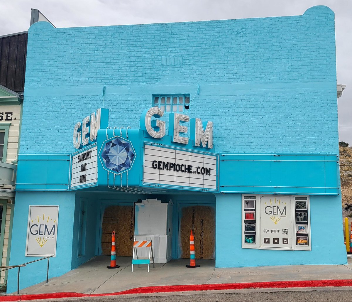 Been a while since we shared on here... making big progress in Pioche! #thegem #savingplaces #cinematreasures #getalittleoutthere