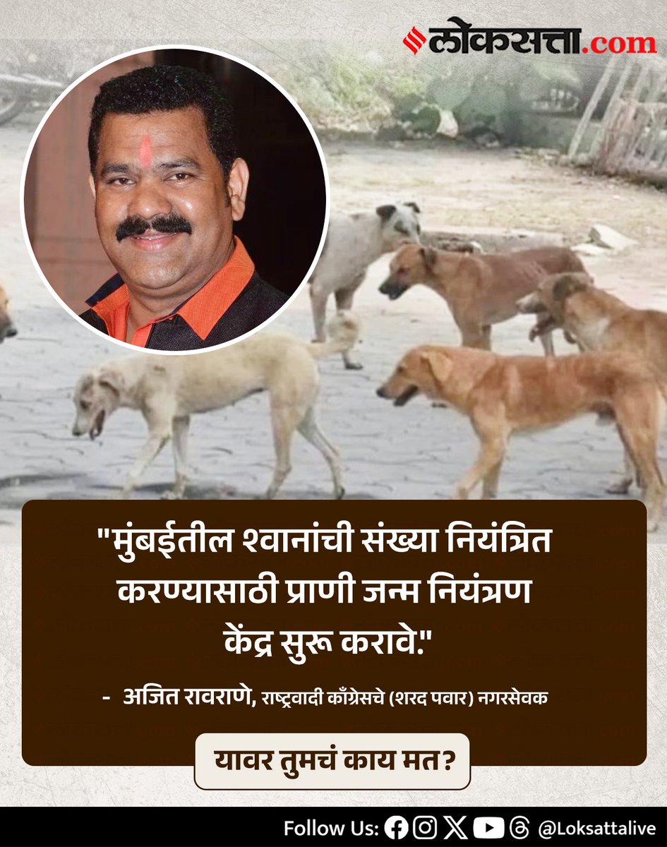 LoksattaLive's tweet image. मुंबईतील श्वानांची संख्या नियंत्रित करण्यासाठी प्राणी जन्म नियंत्रण केंद्र सुरू करावे.-अजित रावराणे

loksa.in/FJKUh6&amp;lt; येथे वाचा सविस्तर वृत्त

#straydogs #Dogs #Mumbai #NCPSP #ABC