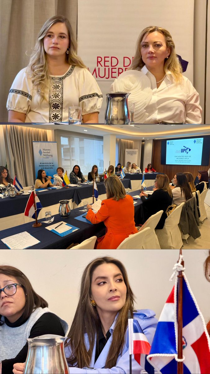 CREOEcuador's tweet photo. Las mujeres seguimos marcando el rumbo de la democracia en la región 🌎💪

Desde Quito, junto a lideresas de América Latina, reafirmamos que una democracia real es aquella donde las mujeres participan, deciden y transforman. 🇪🇨✨

#MujeresUPLA #UPLA #Ecuador https://t.co/ona0sO9jig