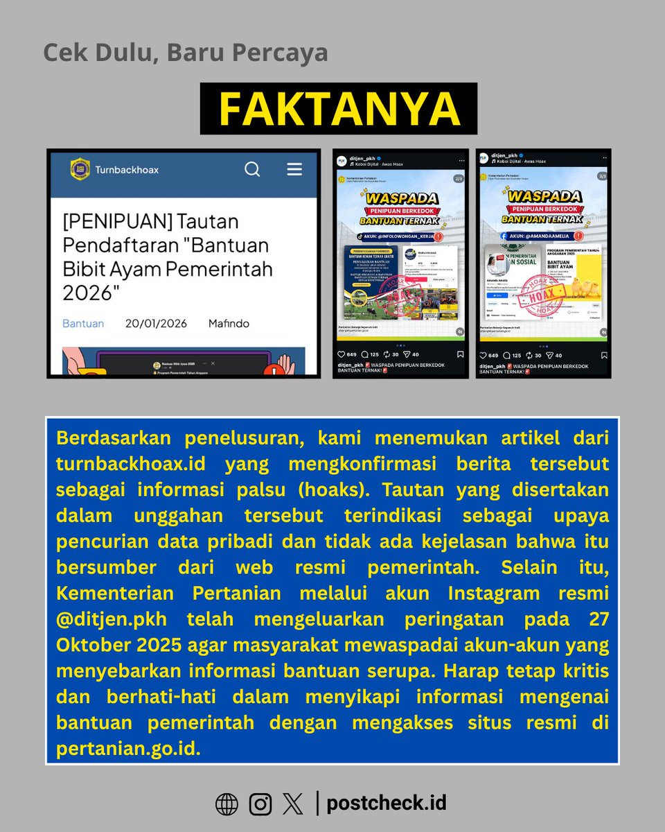 Postcheck.id tweet media