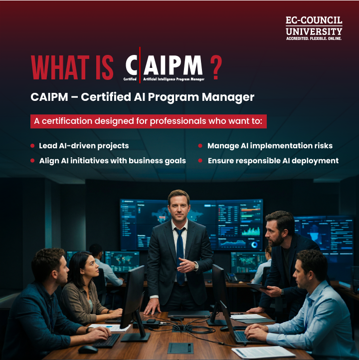 EC_Council_Univ's tweet image. Build the future-ready cyber + AI skill stack.
Apply now: bit.ly/4lzKEAK
DM us to learn more.

#CAIPM #AICertification #ArtificialIntelligence #AIProgramManagement #Cybersecurity #AILeadership #TechCareers #FutureOfWork #CyberEducation #AIinCybersecurity