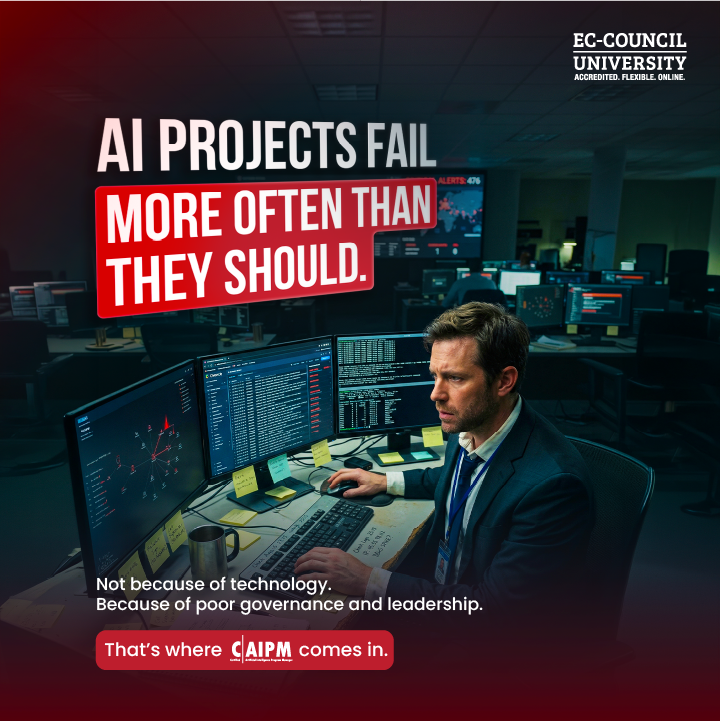 EC_Council_Univ's tweet image. Build the future-ready cyber + AI skill stack.
Apply now: bit.ly/4lzKEAK
DM us to learn more.

#CAIPM #AICertification #ArtificialIntelligence #AIProgramManagement #Cybersecurity #AILeadership #TechCareers #FutureOfWork #CyberEducation #AIinCybersecurity