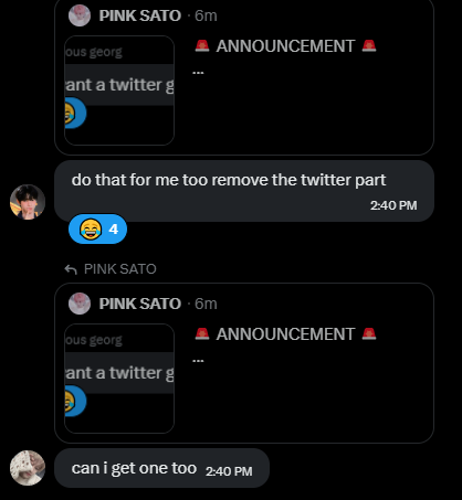 pink sato ౨ৎ tweet media