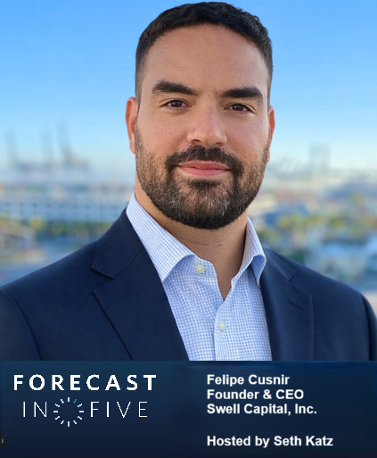 UCLAForecast's tweet photo. During this episode of the Forecast in FIVE, @sethakatz speaks w/ Felipe Cusnir, Founder & CEO, Swell Capital who is also a @uclaanderson alum!
Watch on #UCLAForecast's YouTube channel:
➡️https://t.co/qjOdkCEzf7
Visit the Forecast in FIVE webpage:
➡️https://t.co/sQKdvMDVDt https://t.co/xmXx4RExze
