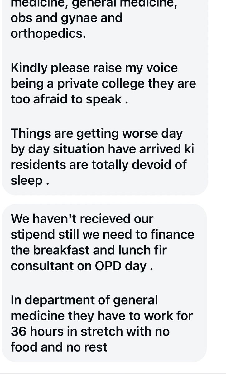 bhatia_nachiket's tweet photo. #letsendtoxicity
 What’s happening inside ERA Medical College, Lucknow is nothing short of systemic abuse.

JR1 residents in General Surgery are being forced to work 6 AM to 1 AM, only to report again at 6 AM the next day.
No sleep. No rest. No dignity.

And it doesn’t stop there 👇

• Denied basic rights like lunch breaks & even talking to family
• Verbal abuse for minor mistakes
• Unpaid stipends
• Residents forced to pay for consultants’ meals
• In General Medicine: 36-hour continuous duty with no food or rest

This is not “training.”
This is modern-day exploitation dressed as medical education.

And the worst part?
It’s not just one department — this toxicity spans Surgery, Medicine, Pulmonary, OBGYN, Orthopedics.

Private college.
Silenced voices.
Fear of retaliation.

How long will this continue?

Tagging authorities who MUST answer:

@NMC_IND @MoHFW_INDIA @CMOfficeUP @dghsindia @UPGovt

If we lose our doctors to burnout, depression, and breakdowns…
who will be left to treat the patients?

#MedicoLivesMatter #StopResidentAbuse #ToxicResidency #MedicalEducationCrisis #DoctorsAreHumans #EndMedicalExploitation #IndiaHealthcare #RaiseYourVoice