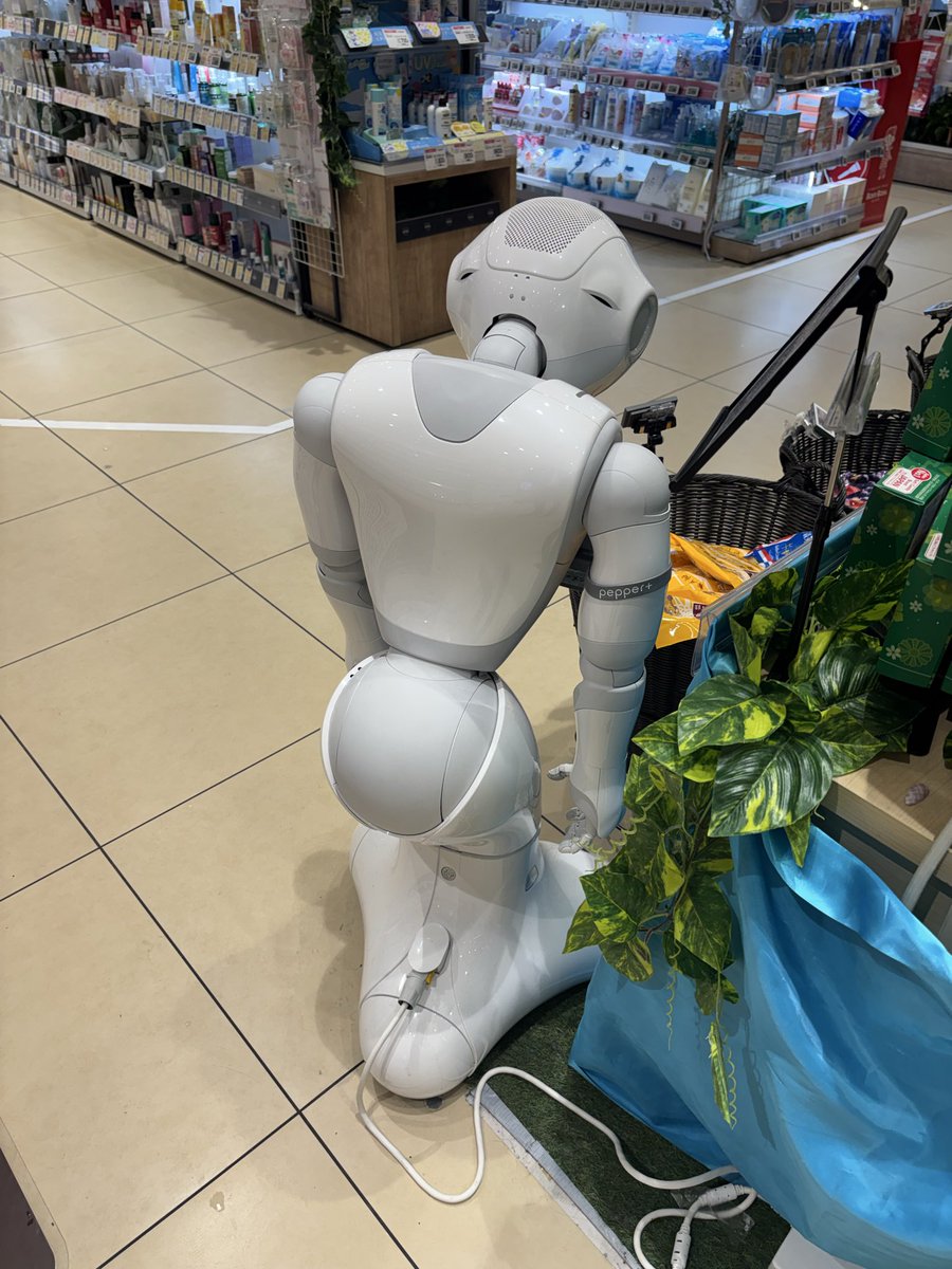 仕事終わりのロボットおった