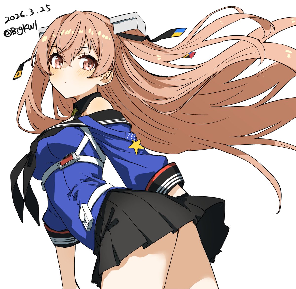 ジョンストン 
#艦これ版深夜の真剣お絵描き60分一本勝負 
#艦これ版真剣お絵描き60分一本勝負_20260325
