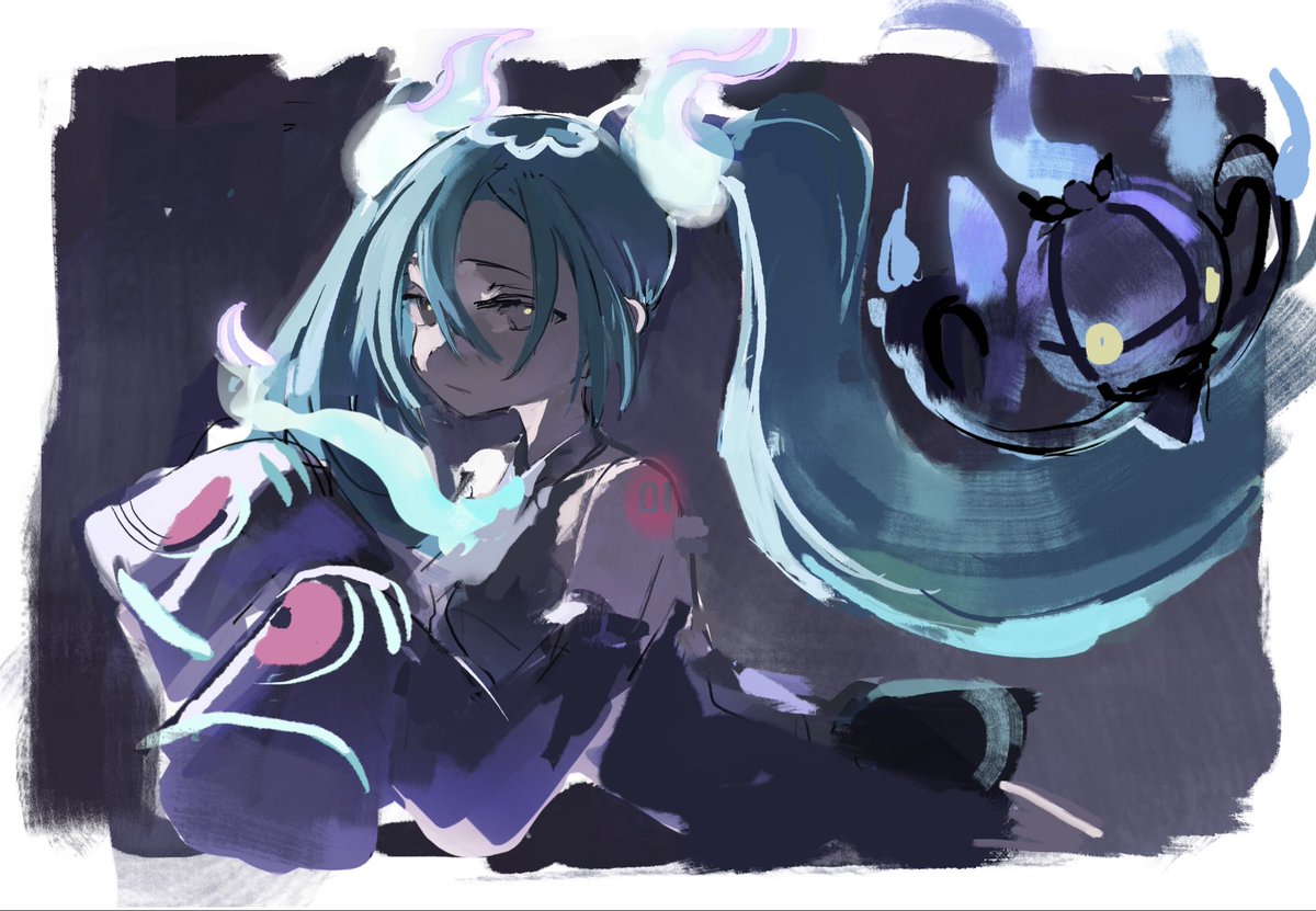 4/30 ghost type miku

#ghostmiku #pokemonmiku