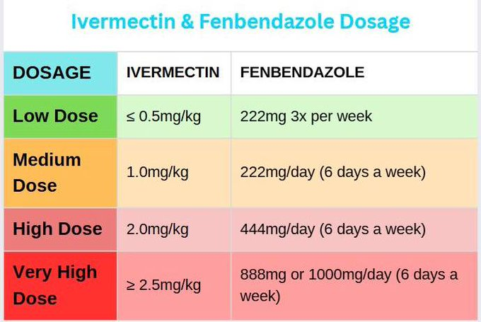 Protocol for Cancer – Ivermectin &amp; Fenbendazole Dose