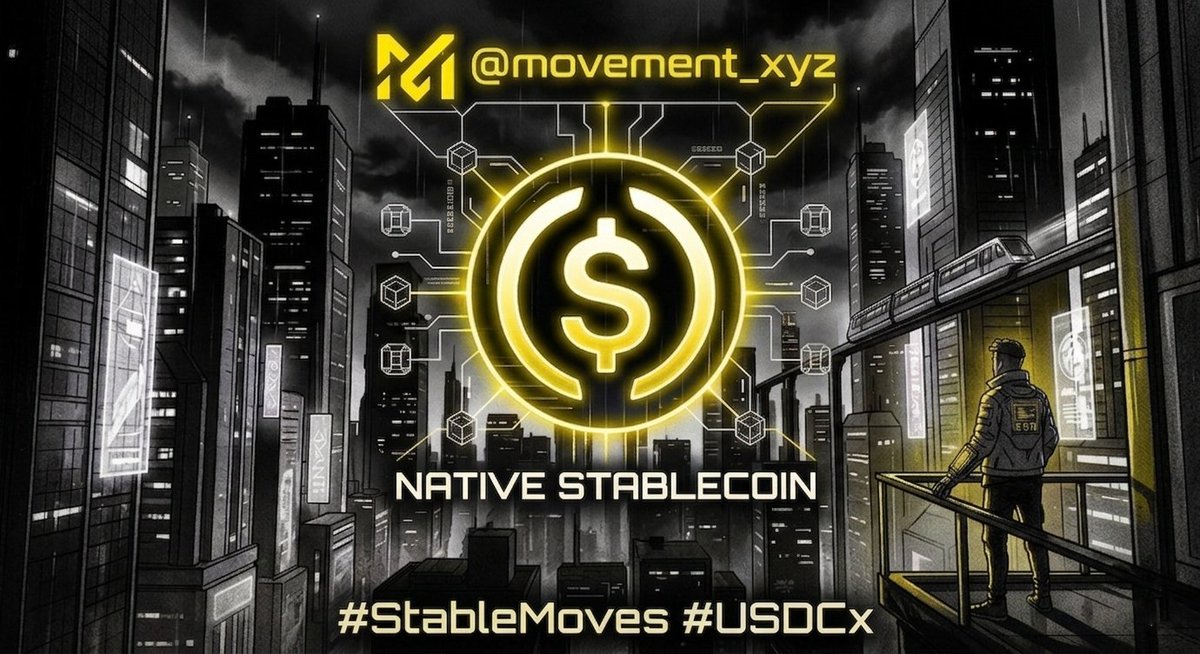 Yannn1993's tweet image. #Gmove
The wait is over! @movement_xyz  officially launched USDCx - the first native stablecoin backed by USDC.

By offering native stability within a high-throughput ecosystem, Movement reaches a major milestone for decentralized finance. 🛡️

#StableMoves #USDCx #Movement