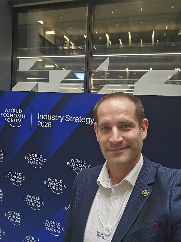 Fortinet's tweet image. Cybersecurity, AI, and sovereignty are reshaping global digital infrastructure. 🌍

From the World Economic Forum (@WEF) Industry Strategy Meeting in Munich, #Fortinet’s Derek Manky shares insights on how organizations must balance scale, sovereignty, and security as AI expands