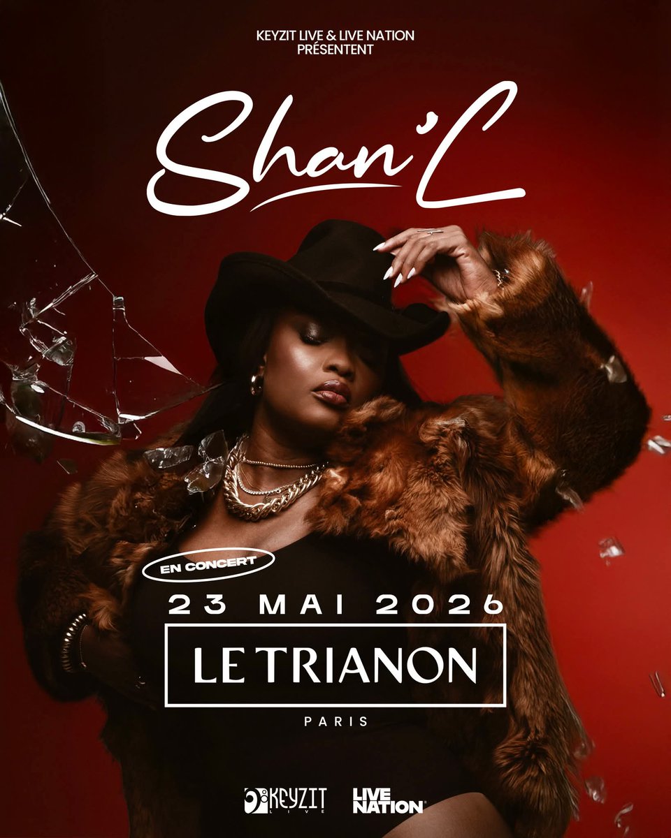 KeyzitGabon's tweet photo. [𝐊𝐄𝐘𝐙𝐈𝐓 𝐋𝐈𝐕𝐄]
Une seule date. Une seule scène.
Shan'L  en concert à Paris ! 

📆 𝟐𝟑 𝐌𝐚𝐢 𝟐𝟎𝟐𝟔
📍𝐋𝐞 𝐓𝐫𝐢𝐚𝐧𝐨𝐧 

🎟️ Pré-ventes maintenant disponible jusqu’au Vendredi 27 mars à 9h00👇🏾
🔗https://t.co/l9Lo2xJAMr https://t.co/WFatxHyhWA