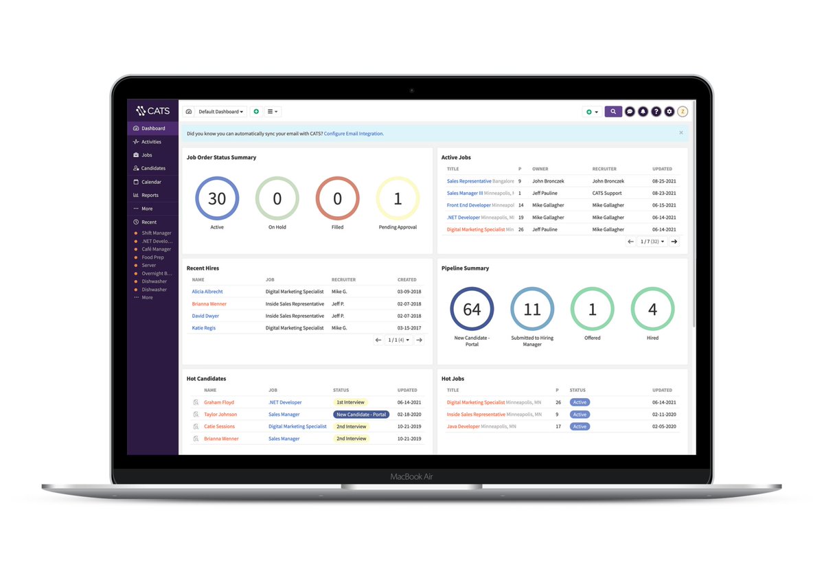 #Recruiters, with CATS, you can create your very own career portal and publish job orders to every major job board, including Indeed, Glassdoor, Monster, and more.

Request a live demo today!

ow.ly/6vOc50YsRS9

#ATS #Recruitment #Recruiting #ExecutiveSearch