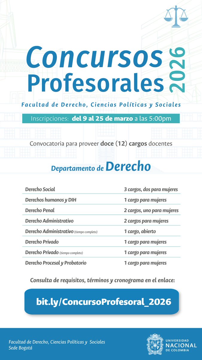 Facultad de Derecho, Ciencias Políticas y Sociales tweet media