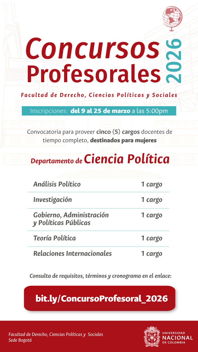 Facultad de Derecho, Ciencias Políticas y Sociales tweet media