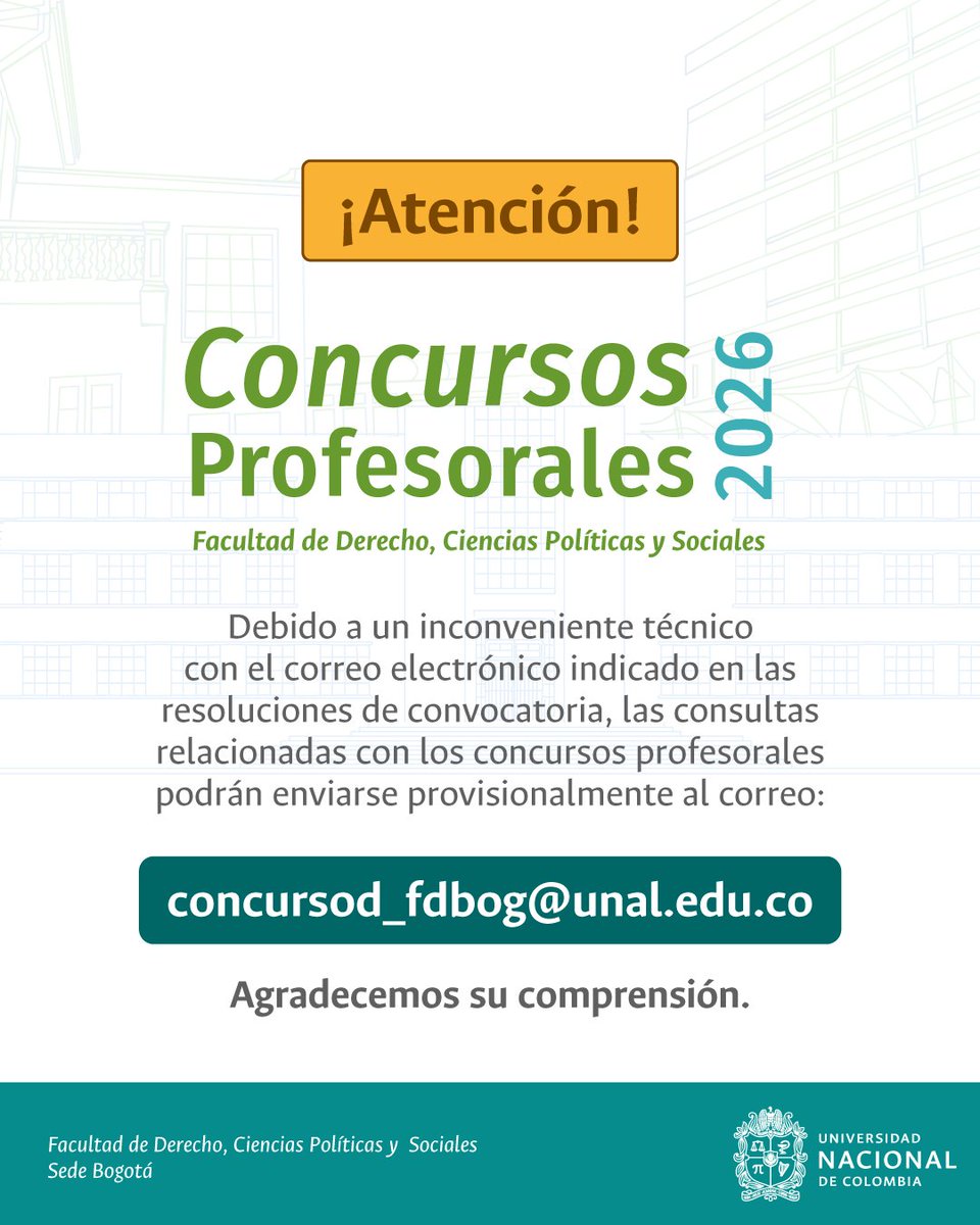 Facultad de Derecho, Ciencias Políticas y Sociales tweet media